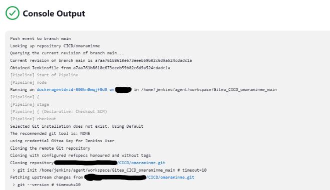 Jenkins Pipeline Console